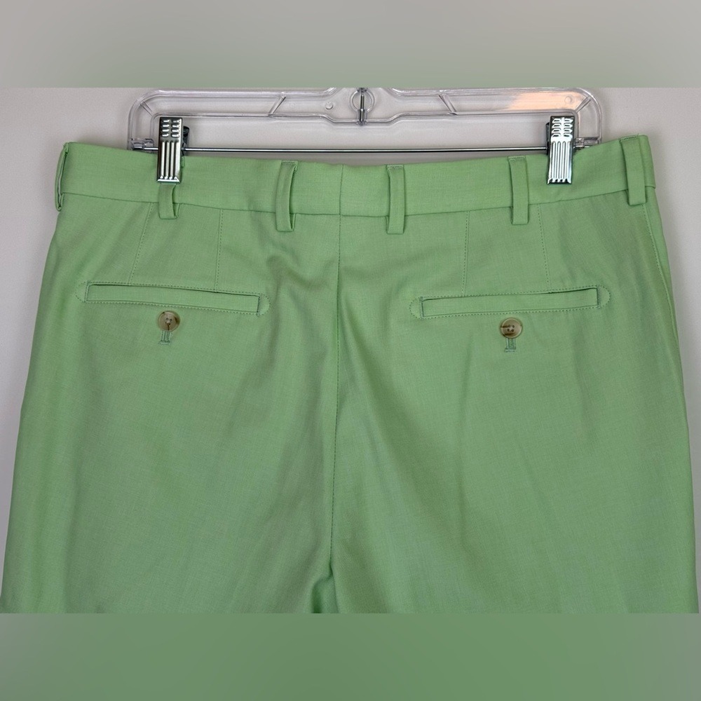 PETER MILLAR Wrightsville Mens 9" Performance Golf Shorts Lime Classic Fit Sz 33 - Picture 5 of 10